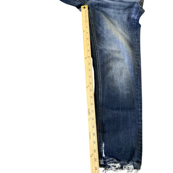 BKE Payton Mid Rise Universal Fit Distressed Jeans Dark Wash ABK2129 Size 29 - Picture 10 of 10